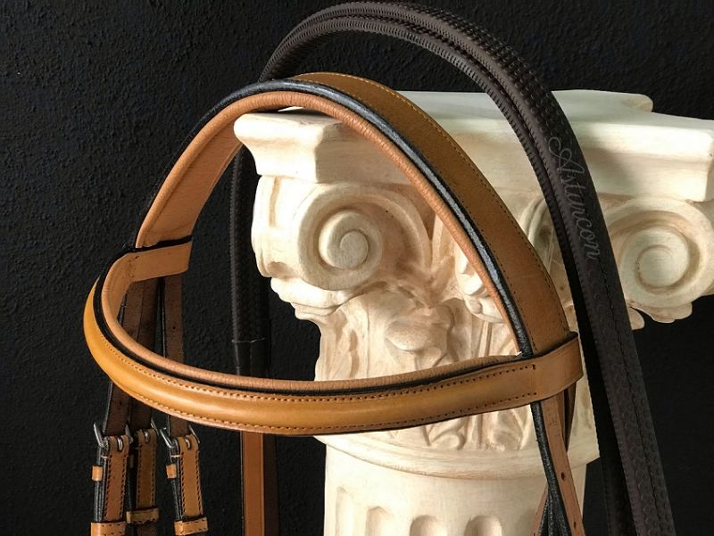 Cognac English Bridle with Flash Noseband
